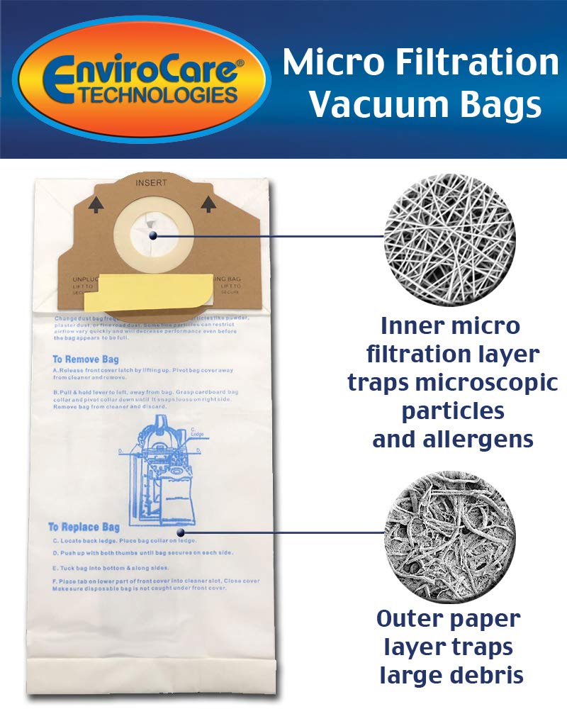 EnviroCare Replacement Vacuum Bags for Eureka RR, 61115 Boss Smart Vac 4800. 9 Pack - Image 2